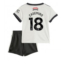 Manchester United Casemiro #18 Koszulka Trzecia dzieci 2024-25 Krótki Rękaw (+ krótkie spodenki)